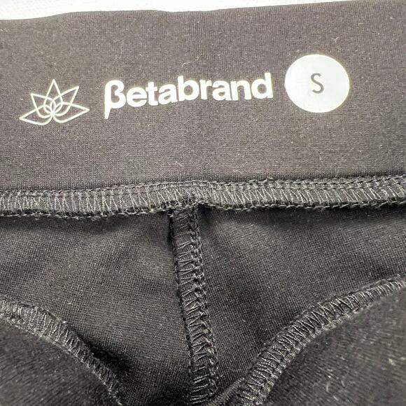 Betabrand Power Down Pant Black Ponte Seamed Legs Skinny Fit Size S - Picture 4 of 12